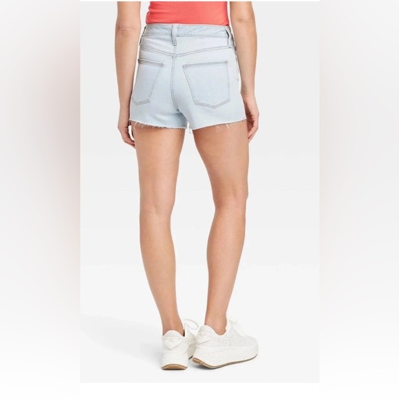 Universal Thread 3” Light Vintage Wash Denim Cutoff Shorts Hi Rise Stretch Sz 26 - Picture 2 of 14
